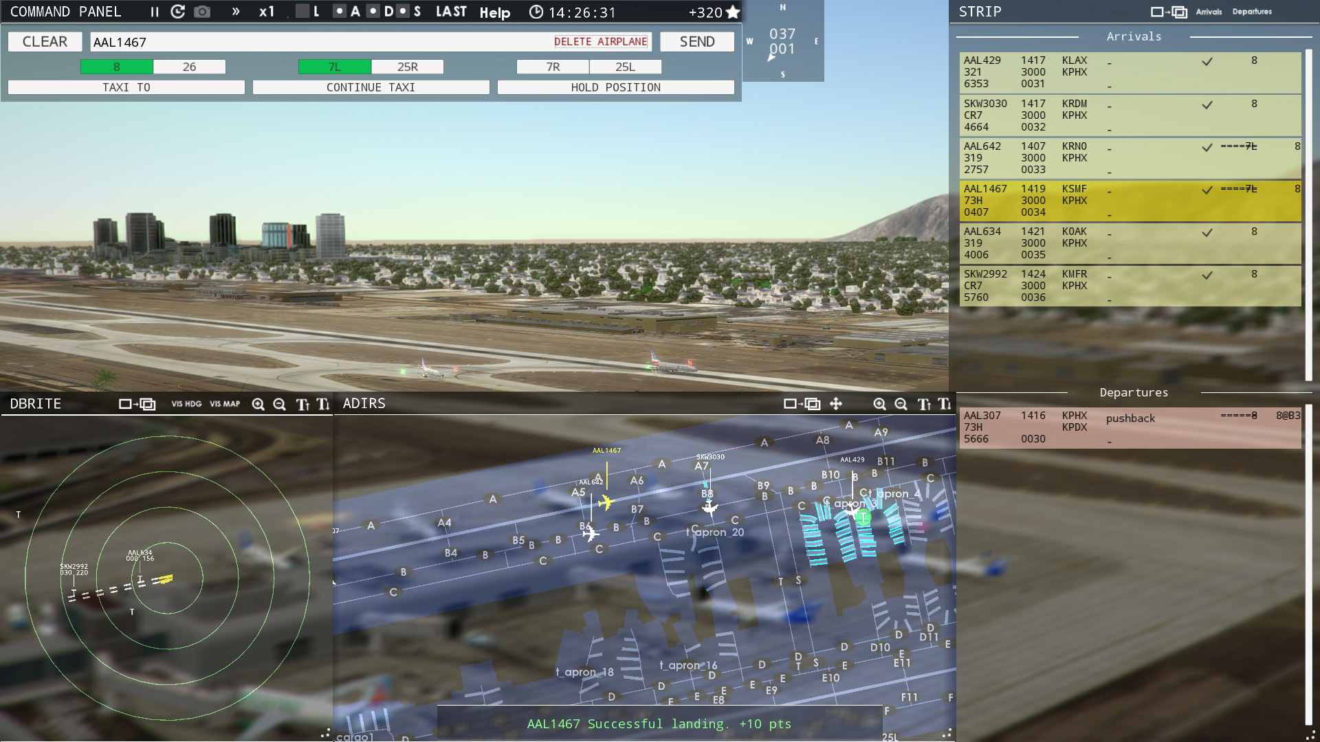T3D KPHX Taxiway B7 not connected! - ATC Simulators - The simFlight ...