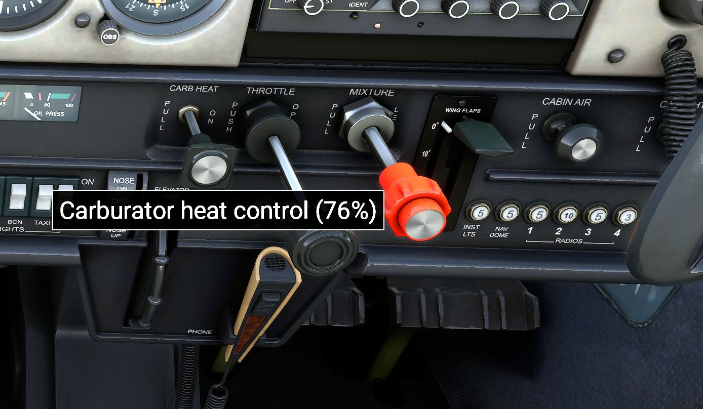 Carburator Heat In The Cessna 152 MS2020 FSUIPC7 MSFS The 